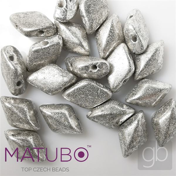 GEMDUO Matubo 8 x 5 mm Silber TS23980