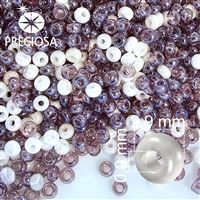 Preciosa Rocailles MIX 11/0 2,1 mm Lila Weiß PRM001 50 g