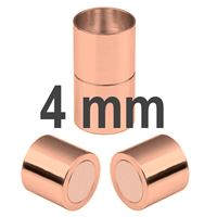 Magnetischer Verschluss Goldrosa 4 mm