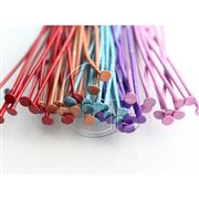 Flache Kopf Pins FARBIG