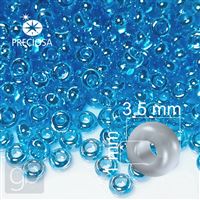 Preciosa Perlen Rocailles 7/0 3,5 mm Blau (1055_7XL) 50 g