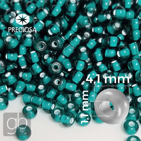 Preciosa Rocailles 6/0 4,1 mm Green PRE6002 50 g