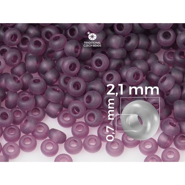 Preciosa Perlen Rocailles 11/0 2,1 mm Lila (80_11XL) 50 g