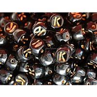 Perlen mit Buchstaben K