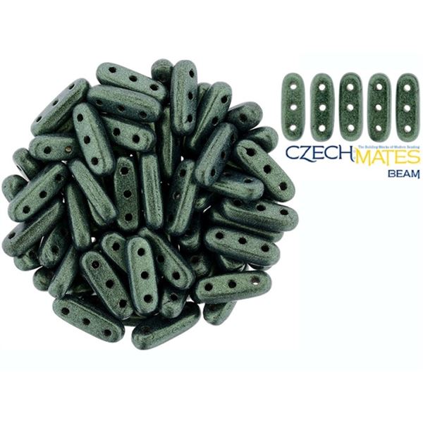 Czech Mates Beam 3x10 mm Grn MATT 23980-79051