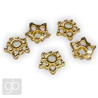 Schmuckkapelle verziert 8 x 2 mm Gold (5 Stück)