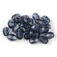 Olive Geschliffeneperlen Perlen 6x4 mm Blau Montana (30330 00000) 30ks