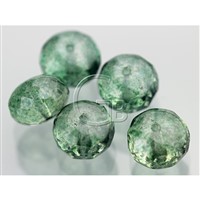 Perlen Schliffperlen Glas Rodellen  7x11 mm 5 St