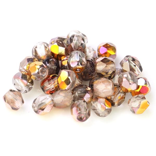 Geschliffeneperlen K�gelchen 4 mm Klar pokov(00030 27101) 100 St