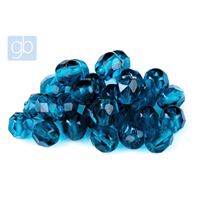 Glasschliffperlen 4 mm Blau (60100) 100 Stck.