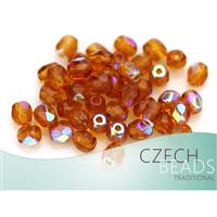 Glasschliffperle Runde 4 mm