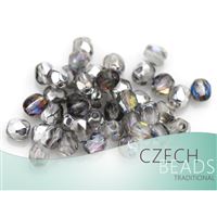 Glasschliffperle Runde 4 mm