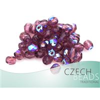 Glasschliffperle Runde 4 mm