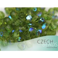 Glasschliffperle Runde 4 mm