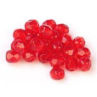 Geschliffeneperlen Kügelchen 4 mm Rot (90070 0000) 100 St