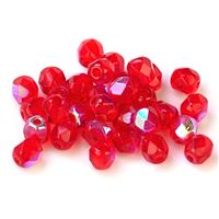 Geschliffeneperlen Kügelchen 4 mm Rot (90070 28710) 100 St