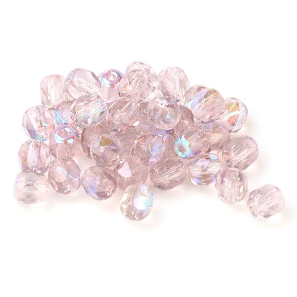 Geschliffeneperlen K�gelchen 4 mm Lila (20020 28701) 100 St