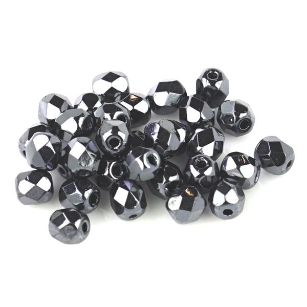 Geschliffeneperlen K�gelchen 4 mm Hematit (23980 14400) 100 St