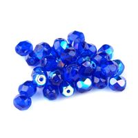 Geschliffeneperlen Kügelchen 6 mm Blau (30100 28701) 50 St