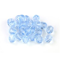Geschliffeneperlen Kügelchen 6 mm Blau (30020) 50 St