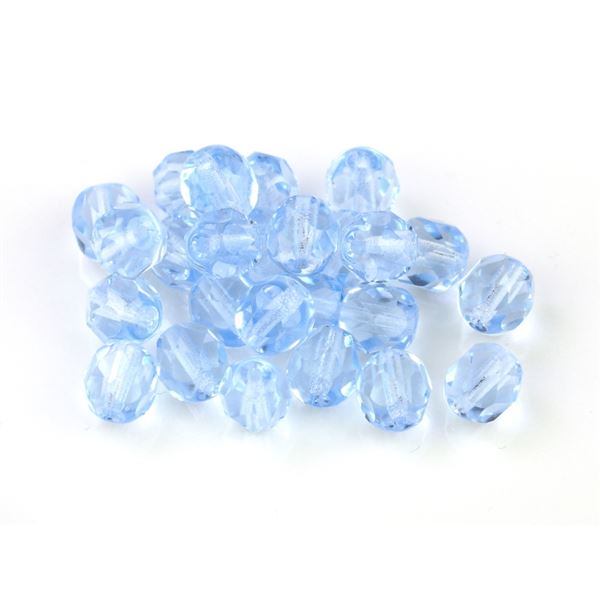 Geschliffeneperlen Kgelchen 6 mm Blau (30020) 50 St