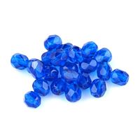 Geschliffeneperlen Kügelchen 6 mm Blau (30080) 50 St