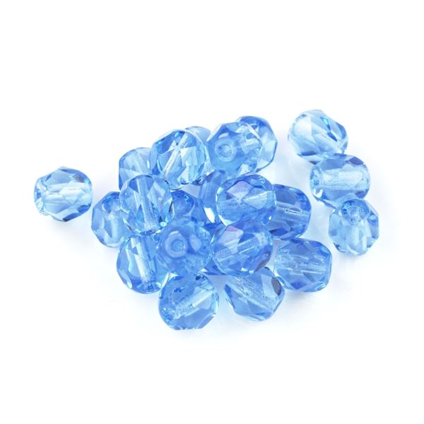 Geschliffeneperlen Kgelchen 6 mm Blau (30030 00000) 50 St