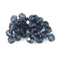 Geschliffeneperlen Kügelchen 6 mm Blau (30330) 50 St