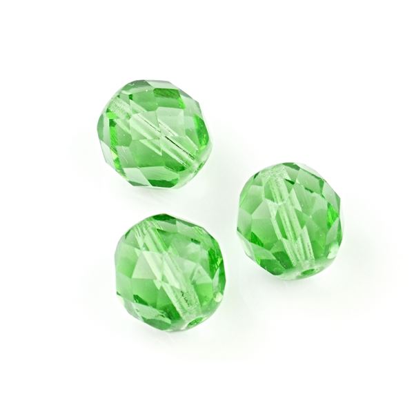 Glasschliffperlen 10 mm Gr�n (BRK10001) 3Stck.
