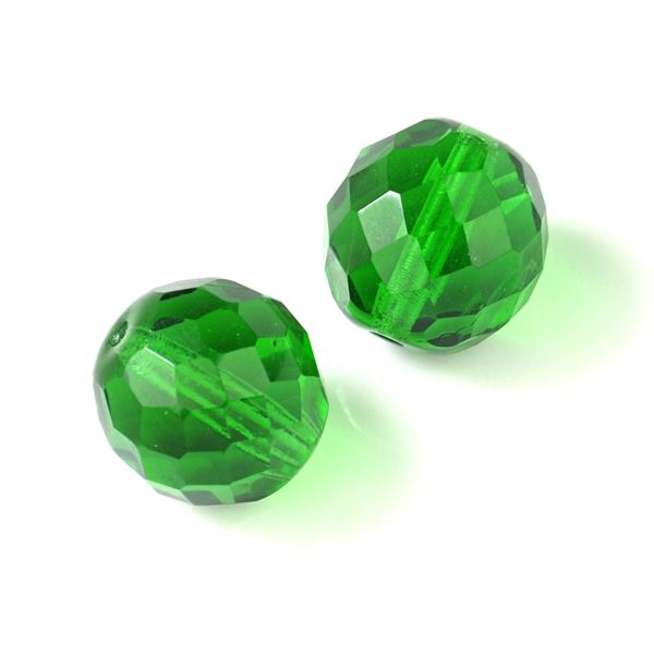 Glasschliffperlen 16 mm Gr�n (16 5013) 2 Stck.
