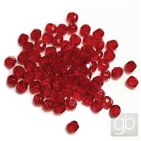 Geschliffeneperlen Kügelchen 4 mm Rot (90100-00000) 100 Stck.