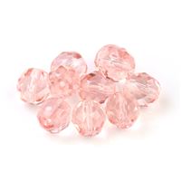 Kügelchen Geschliffeneperlen 8 mm Rosa 10 St