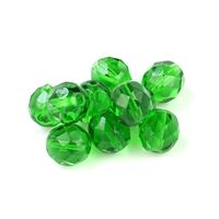 Kügelchen Geschliffeneperlen 8 mm Grün (50060) 10 St