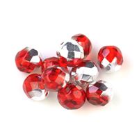 Kügelchen Geschliffeneperlen 8 mm Rot (90090 28701) 10 St