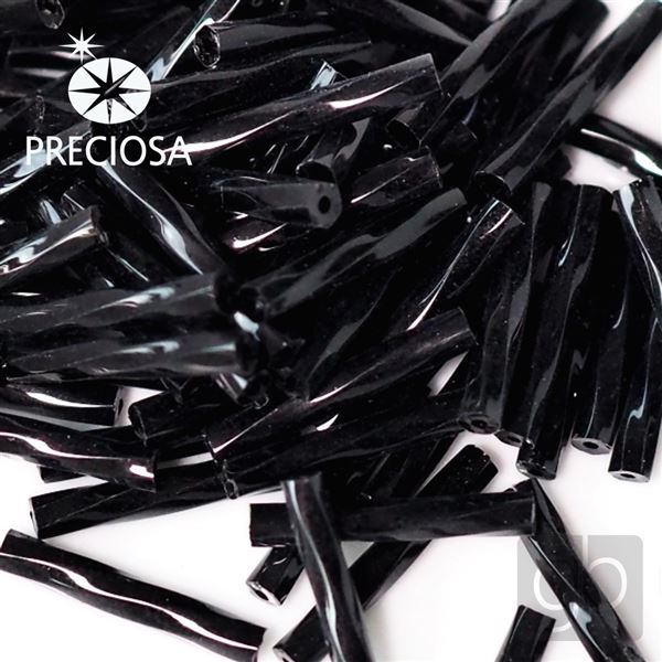 St�bchen Preciosa Bugles 20 mm Schwarz 23980 20 g