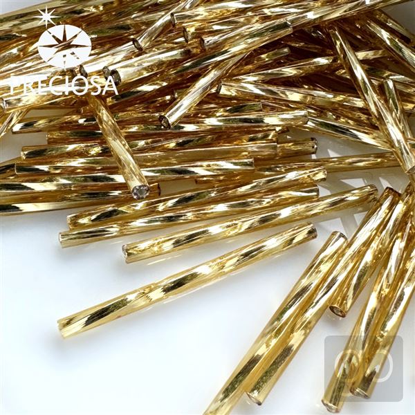 St�bchen Preciosa Bugles 35 mm Gelb 17050 20 g