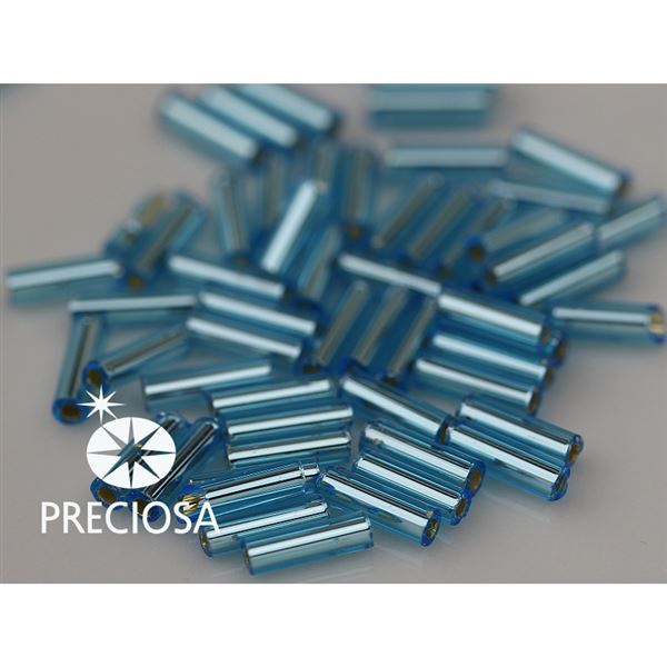 Stbchen Preciosa Bugles 7 mm 20 g Blau 67010