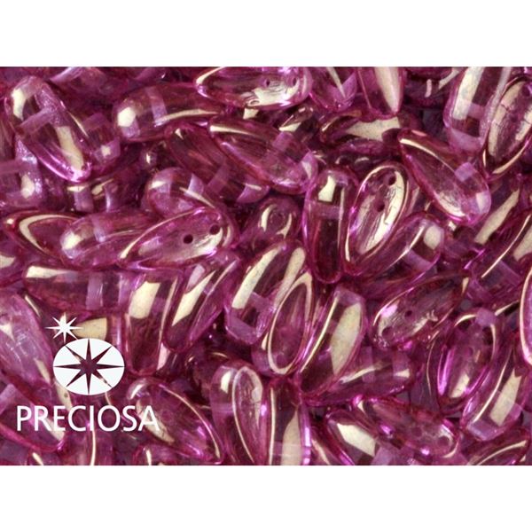 PRECIOSA Chilli Perlen 4x11 mm 15 Stck. Rosa (00030 14494)