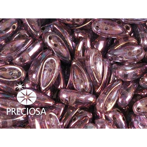 PRECIOSA Chilli Perlen 4x11 mm 15 Stck. Lila (00030 15781)