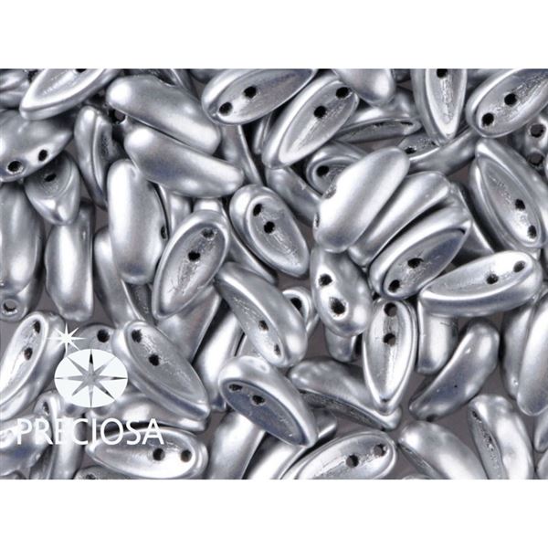 PRECIOSA Chilli Perlen 4x11 mm 15 Stck. Silber (00030 01700)