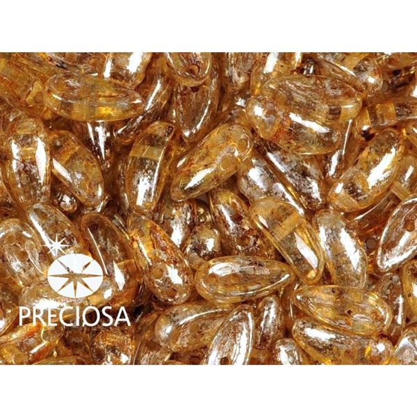 PRECIOSA Chilli Perlen 4x11 mm 15 Stck. Braun (00030 15681)