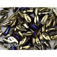 PRECIOSA Chilli Perlen 4x11 mm 15 Stck. Gold (00030 98548)