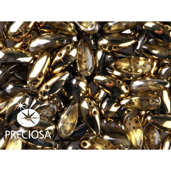 PRECIOSA Chilli Perlen 4x11 mm 15 Stck. Gold (00030 26441)