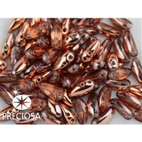 PRECIOSA Chilli Perlen 4x11 mm 15 Stck. ROSEGOLD (00030 27101)