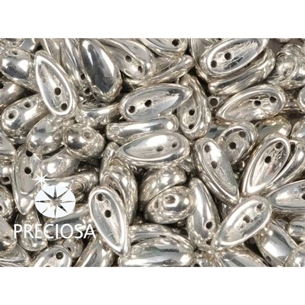 PRECIOSA Chilli Perlen 4x11 mm 15 Stck. Silber (00030 27000)