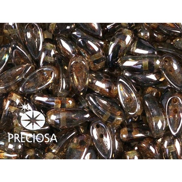PRECIOSA Chilli Perlen 4x11 mm 15 Stck. Grau (00030 65431)