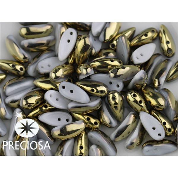 PRECIOSA Chilli Perlen 4x11 mm 15 Stck. Gold (02010 26441)