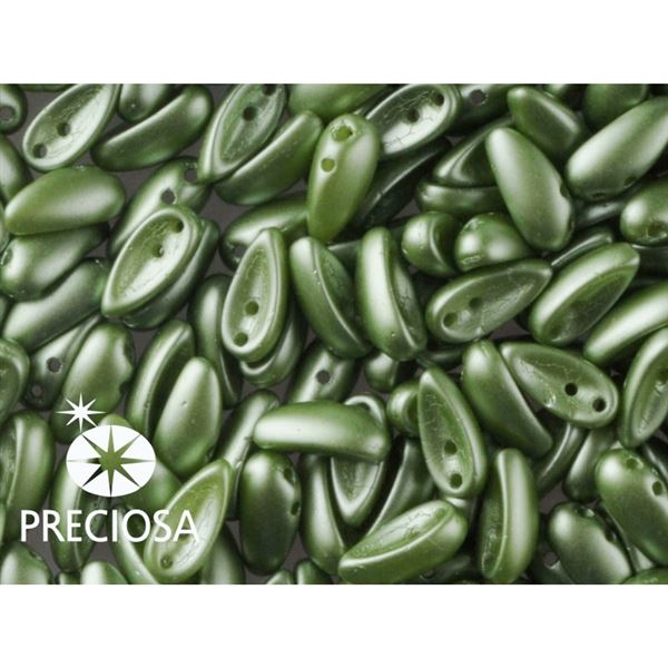 PRECIOSA Chilli Perlen 4x11 mm 15 Stck. Grn (02010 25034)