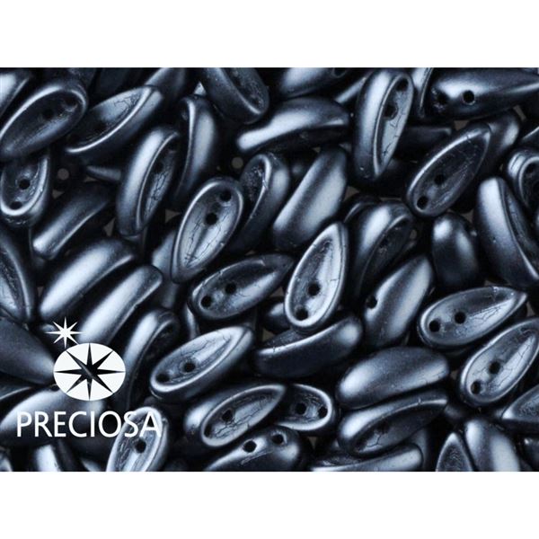 PRECIOSA Chilli Perlen 4x11 mm 15 Stck. Grau (02010 25037)