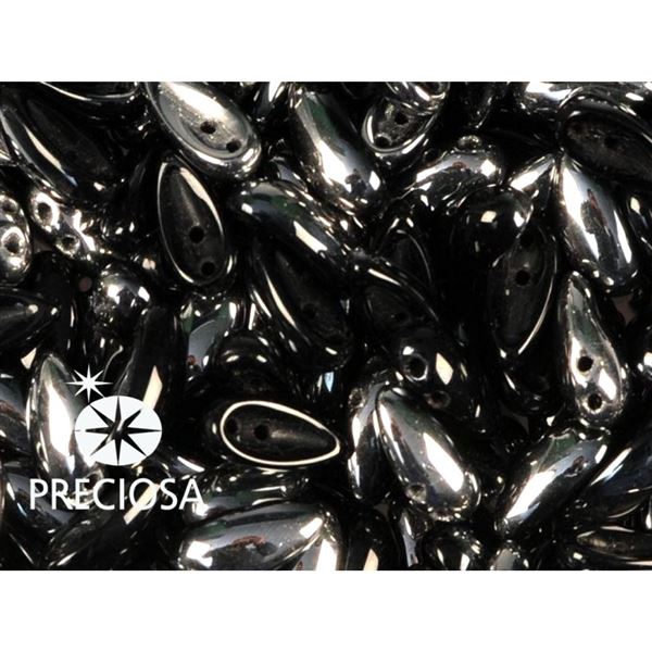 PRECIOSA Chilli Perlen 4x11 mm 15 Stck. Schwarz (23980 27401)